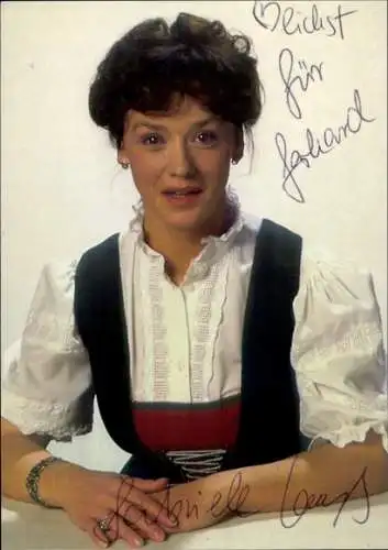 Ak Schauspielerin Gabriele Preuß, Portrait, Autogramm