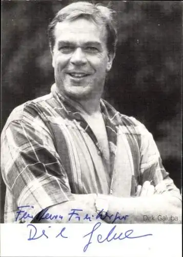 Ak Schauspieler Dirk Galuba, Portrait, Autogramm