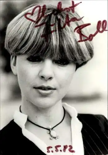 Ak Schauspielerin Jutta Boll, Portrait, Autogramm