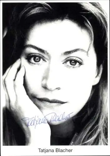 Ak Schauspielerin Tatjana Blacher, Portrait, Autogramm