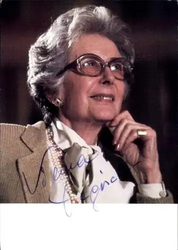 Ak Schauspielerin Vilma Degischer, Portrait, Autogramm