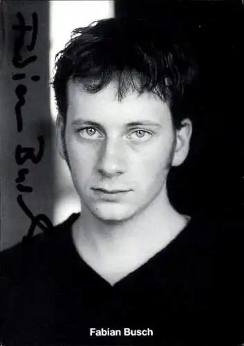 Ak Schauspieler Fabian Busch, Portrait, Autogramm