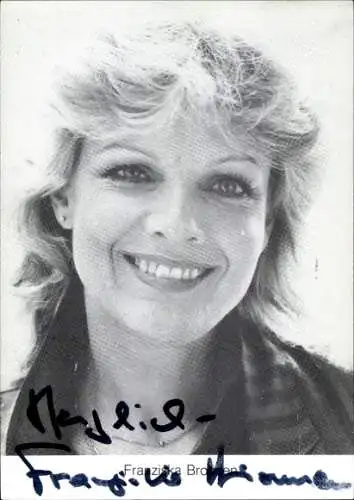 Ak Schauspielerin Franziska Bronnen, Portrait, Autogramm