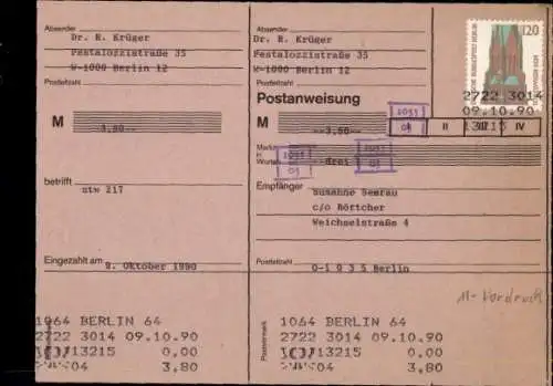 Michel Nr. 1375 auf Postanweisung