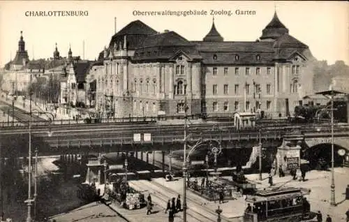 Ak Berlin Charlottenburg, Oberverwaltungsgebäude Zoologischer Garten