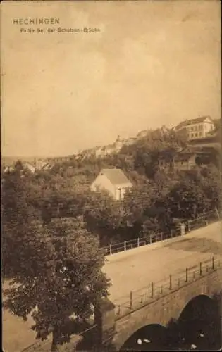 Ak Hechingen im Zollernalbkreis, Schützen-Brücke