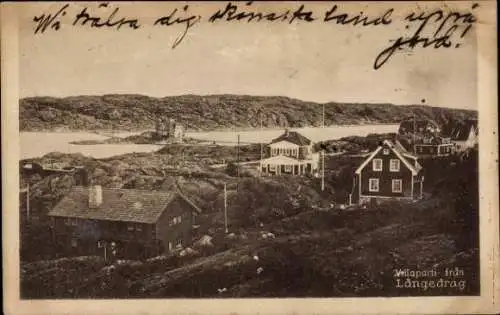 Ak Långedrag Göteborg Schweden, Villen, Gesamtansicht