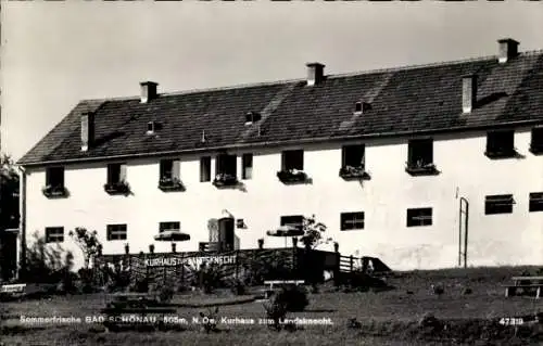 Ak Schönau an der Triesting in Niederösterreich, Kurhaus zum Landsknecht