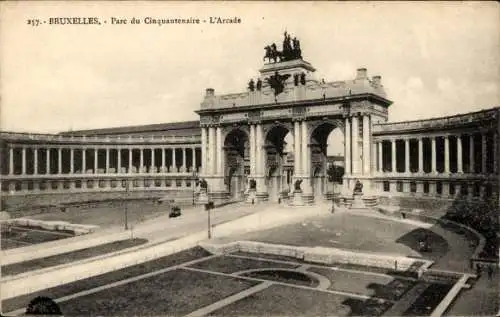 Ak Brüssel Brüssel, Parc du Cinquantenaire, Arcade