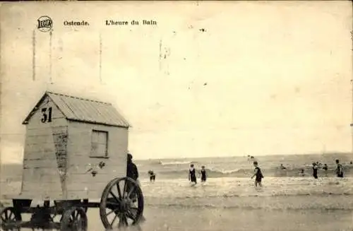 Ak Ostende Ostende Westflandern, Regenzeit