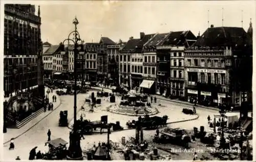 Ak Aachen in Nordrhein Westfalen, Marktplatz, Gasthaus