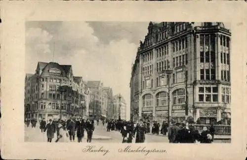 Ak Hamburg Mitte Altstadt, Blick in die Mönckebergstraße