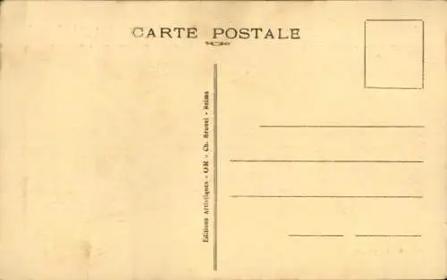 Ak Souain Marne, Front de Champagne, Denkmal