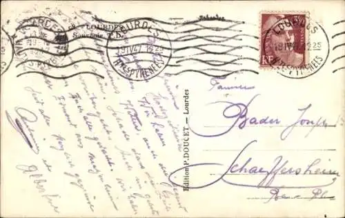 Ak Lourdes Hautes Pyrénées, Kirche, Portrait, Kapelle