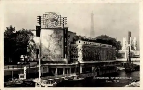 Ak Paris I Louvre, Exposition Internationale 1937, Pavillon de la C. G. T.