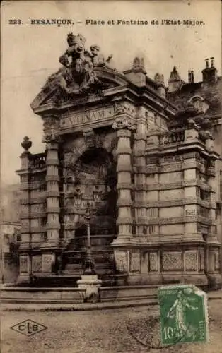 Ak Besançon Doubs, Place et Fontaine de l'Etat Major