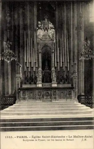 Ak Paris I Louvre, Kirche Saint-Eustache, Hauptaltar