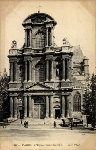 Ak Paris IV, St-Gervais-Kirche