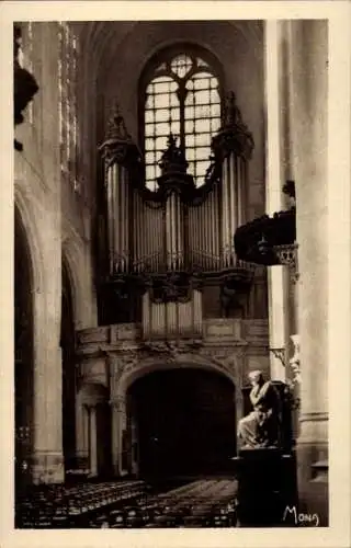 Ak Paris IV, St-Gervais-Kirche, die großen Orgeln