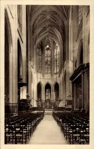 Ak Paris IV, St-Gervais-Kirche, Mittelschiff