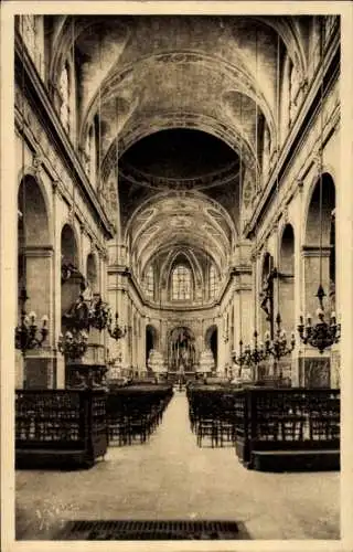 Ak Paris I Louvre, Kirche Saint-Roch, das Kirchenschiff