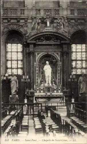 Ak Paris XVIII. Montmartre, Saint Paul, Chapelle du Sacre Coeur