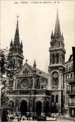 Ak Paris XI, Kirche St-Ambroise