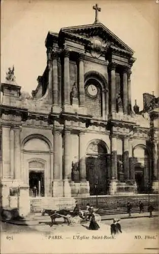 Ak Paris I Louvre, Kirche Saint-Roch