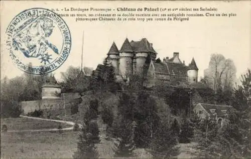 Ak Saint Vincent le Paluel Dordogne, Burg