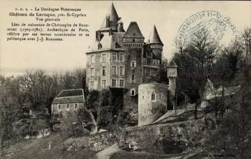 Ak St Cyprien Meyrals Dordogne, Schloss Laroque