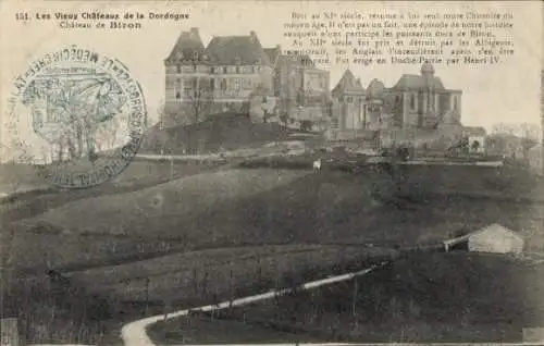 Ak Biron Dordogne, Burg
