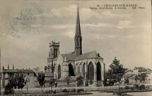 Ak Chalons sur Marne, Kirche St. Loup
