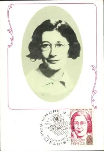 Maximum Ak Philosophin Simone Weil, Portrait