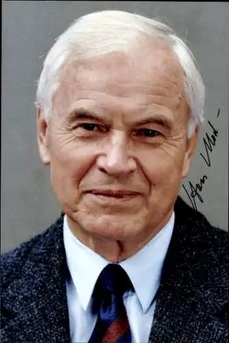 Ak Politiker Hans Modrow, Ministerpräsident der DDR, Portrait, Autogramm