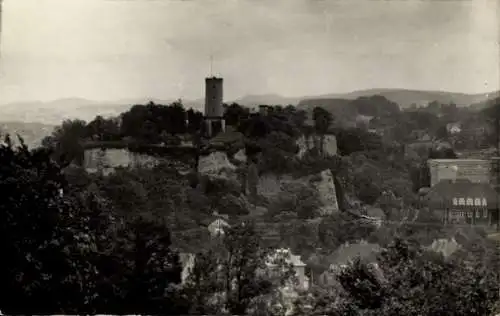 Ak Bielefeld, Sparrenberg, Sparrenburg, Teilansicht, Schloss, Turm