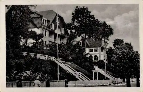 Ak Ostseebad Bansin Heringsdorf auf Usedom, Maria Carla, Haus Wiese
