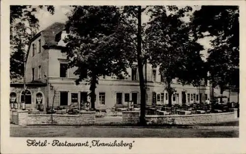 Ak Erkner, Hotel Restaurant Kranichsberg, Außenansicht