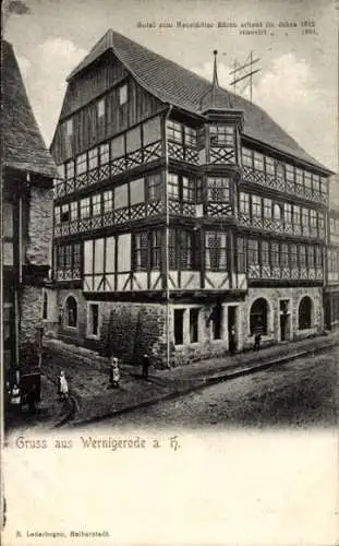 Ak Wernigerode im Harz, Hotel zum Neustädter Bären