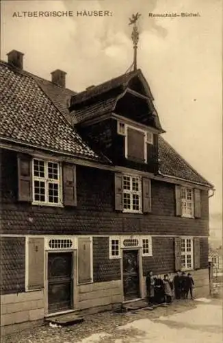 Ak Remscheid Büchel, Front eines Altbergischen Hauses