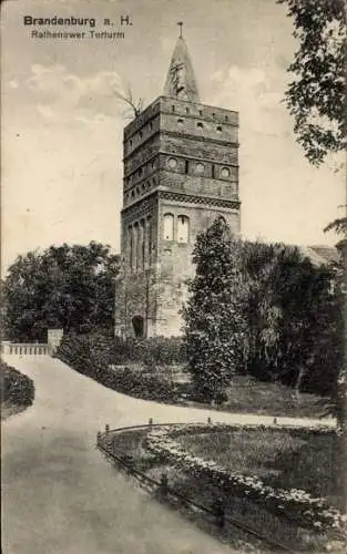 Ak Brandenburg an der Havel, Rathenower Torturm