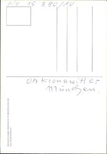 Ak Politiker Georg Kronawitter, Oberbürgermeister von München, Autogramm