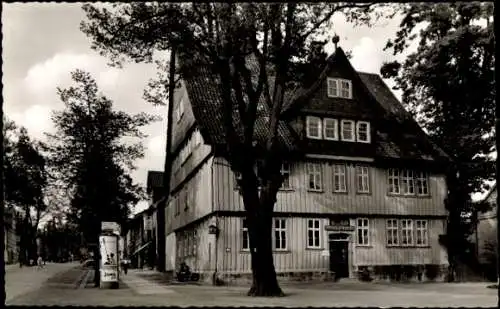 Ak Clausthal Zellerfeld im Oberharz, Bergapotheke, Litfaßsäule