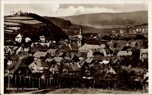 Ak Meschede im Sauerland, Totalansicht, Klausenberg