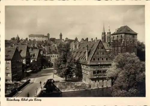 Ak Nürnberg in Mittelfranken, Teilansicht, Burg