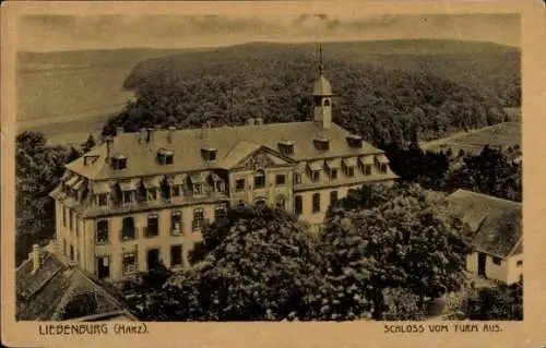 Ak Liebenburg am Harz, Schloss, Blick vom Turm