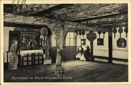 Ak Wienhausen in der Lüneburger Heide, Kloster Wienhausen, Kapitelsaal