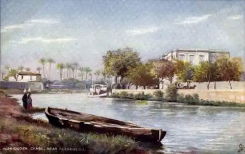 Künstler Ak Alexandria Ägypten, Mahmoudieh Canal