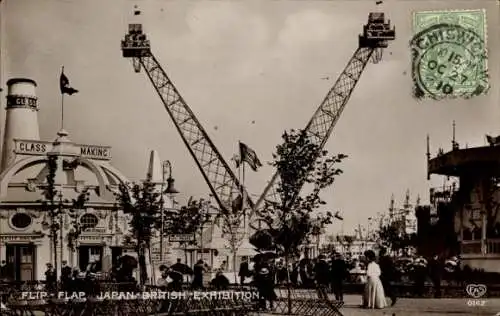 Ak London, Japan British Exhibition, Flip Flap, Glass Making