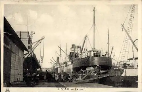 Ak Sfax Tunesien, Der Hafen