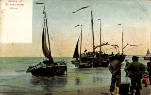 Ak Scheveningen Den Haag Südholland, Strand